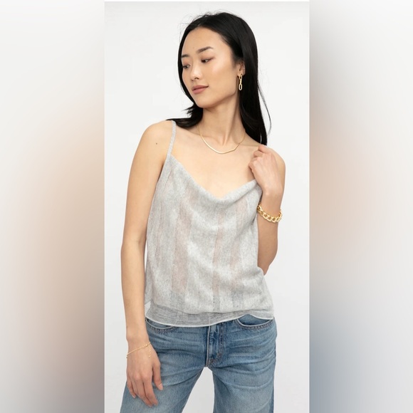 ATM Anthony Thomas Melillo Tops - NWT ATM Anthony Thomas Melillo Linen Cotton Camisole in Shimmer